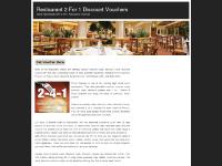 Restaurant Discount Vouchers | Great Value Meals With 2 For 1 Restaurant Vouchers