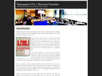 Restaurant Discount Vouchers | Half Price Meals With Two For One Restaurant Vouchers & Codes