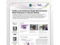 FedEx and Ketchum Study Benchmarks Best Practices in Social Media FedEx and Ketchum Study Benchmarks Best Practices in Social Media