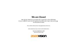 2020 Vision We Are Closed