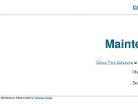 Citrus Print Solutions &raquo; Maintenance Mode