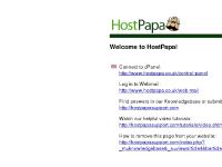 Welcome to HostPapa