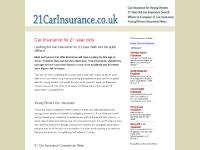 Car Insurance for 21 year olds. 21 Car Insurance