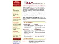 24/7 Domain Registration Services