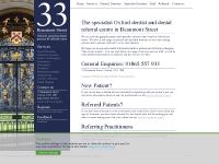 33 Beaumont Street, Specialist Dental Practice, Oxford 33 Beaumont Street, Specialist Dental Practice, Oxford