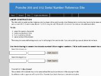 Porsche 356 and 912 Serial Number Reference Site Porsche 356 and 912 Serial Number Reference Site