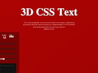 3D CSS Text Generator 3D CSS Text Generator