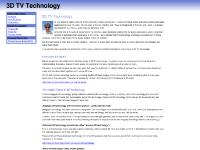 3D TV Technology 3D TV Technology