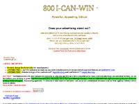 Lawyer Advertising with 800-I-CAN-WIN