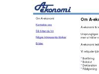 a-ekonomi.se Ekonomi, Revisor, Deklaration a-ekonomi.se Ekonomi, Revisor, Deklaration