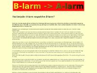 A-larm - Vad betyder A-larm respektive B-larm? A-larm - Vad betyder A-larm respektive B-larm?