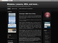 Mistakes, Lessons, MBA, and more...