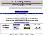 A&R Mailing Machine,mailing equipment,inkjet,Buskro,Rena,dryers. A&R Mailing Machine,mailing equipment,inkjet,Buskro,Rena,dryers.