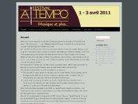 Festival A Tempo | Lavaur (Tarn) 1-3 avril 2011 Festival A Tempo | Lavaur (Tarn) 1-3 avril 2011