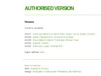 a-version.co.uk PHYSICAL RELEASES, DIGITAL RELEASES, SOLD OUT