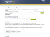 De registratie van uw domeinnaam is vervolledigd door Register.be De registratie van uw domeinnaam is vervolledigd door Register.be