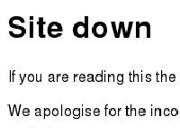 Site down