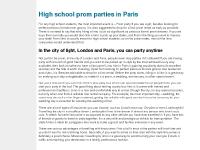Party with limousine no matter in your in London or Paris! Party with limousine no matter in your in London or Paris!