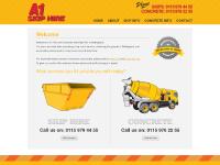 Skip hire and mini mix concrete : A1 Nottingham Skip hire and mini mix concrete : A1 Nottingham
