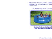 We sell Outdoor Bestway Pools throughout the UK