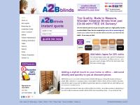 A2B Blinds - Wooden Venetian Blinds made to measure A2B Blinds - Wooden Venetian Blinds made to measure