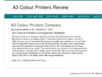 a3colourprinters.com A3 Colour Printers Review, Up to Â£300, Â£1001 and Â£1500