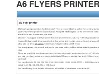 a6 flyers printer