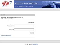Auto Club Group Lead Management System - Log In