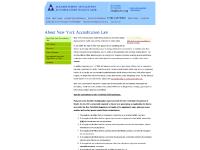AAAHC : About New York Accreditation Law AAAHC : About New York Accreditation Law
