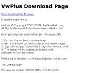 aaasmalltalk.com Download VwPlus Preview aaasmalltalk.com Download VwPlus Preview