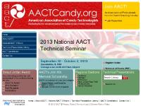 American Association of Candy Technologists Organization American Association of Candy Technologists Organization