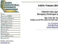 Alberta Agricultural Economics Association
