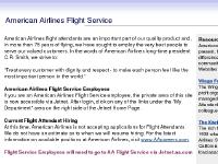 American Airlines Flight Service