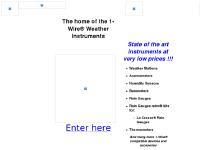 AAG Electronica 1-Wire Weather Instruments AAG Electronica 1-Wire Weather Instruments