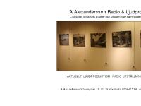 aalexandersson.se ljudproduktion, radio, radioproduktion aalexandersson.se ljudproduktion, radio, radioproduktion