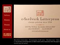 aardvarkletterpress - aardvark homepage aardvarkletterpress - aardvark homepage