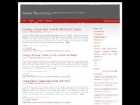 Aaron Goldenthal | Sometimes ASP.NET is Rocket Science Aaron Goldenthal | Sometimes ASP.NET is Rocket Science