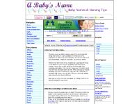 Baby Names, Meanings, Origins and Naming Tips from A Babys Name