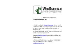 Hosted Exchange server Hosted Exchange server
