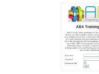 ABA Training Center ABA Training Center