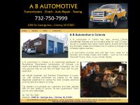 A B AUTOMOTIVE in Colonia - Transmissions . Clutch . Auto Repair . Towing: 732-750-7999; 1095 St. George Ave., Colonia, NJ 07067 A B AUTOMOTIVE in Colonia - Transmissions . Clutch . Auto Repair . Towing: 732-750-7999; 1095 St. George Ave., Colonia, NJ 07067