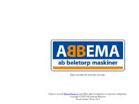 ABBEMA Maskinuthyrning, Grävmaskiner , Entreprenadmaskiner ABBEMA Maskinuthyrning, Grävmaskiner , Entreprenadmaskiner