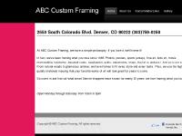 ABC custom framing ABC custom framing