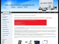 ABC DICTATION EQUIPMENT - Digital Voice Recorders, Dictaphone Recorder, Transcription Kits, Olympus DS, Philips DPM Dictation Machines & Tape Recorder.