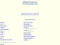 ABCgenealogy.com : A to Z Surname Links ABCgenealogy.com : A to Z Surname Links