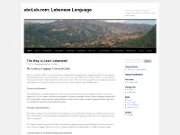 Introduction to Lebanese Language: Pronunciation, Grammar, Examples and Dictionary Introduction to Lebanese Language: Pronunciation, Grammar, Examples and Dictionary