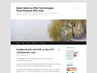 Abdul Qabiz on Web Technologies, Adobe Flash Platform, Flex, AIR, Mobile, RIA, Open Source, Standards, Entrepreneurship - Kanpur, India Abdul Qabiz on Web Technologies, Adobe Flash Platform, Flex, AIR, Mobile, RIA, Open Source, Standards, Entrepreneurship - Kanpur, India