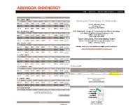 Abengoa Bioenergy Abengoa Bioenergy