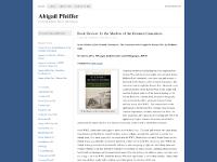 Abigail Pfeiffer — Exploring Military History and Humanity Abigail Pfeiffer — Exploring Military History and Humanity