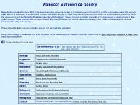 Society Spacewatch newsletters, Observations, Members' observations, Links Society Spacewatch newsletters, Observations, Members' observations, Links